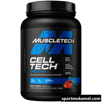 کراتین ترکیبی سل تک ماسل تک (MuscleTech Cell-Tech) – مکمل کراتین برای حجم و قدرت عضلات