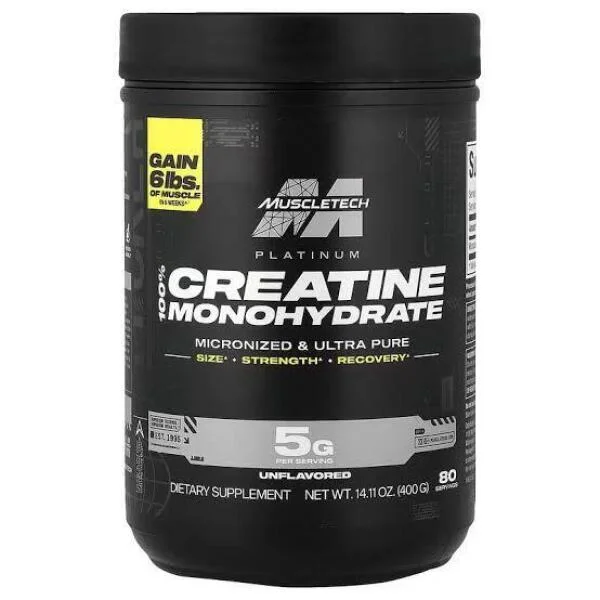 کراتین مونوهیدرات پلاتینیوم ماسل تک(Platinum 100% Creatine Monohydrate MuscleTech)